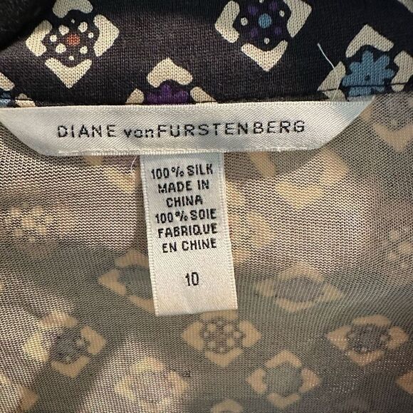 NWOT Diane Von Furstenberg Roan Vintage Silk Dress - Picture 4 of 4